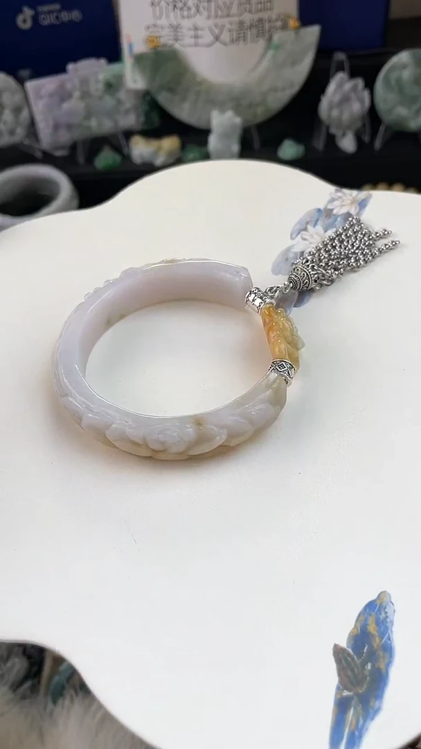 未镶嵌手链翡翠凉*°手工定制默认微瑕主播介绍为准