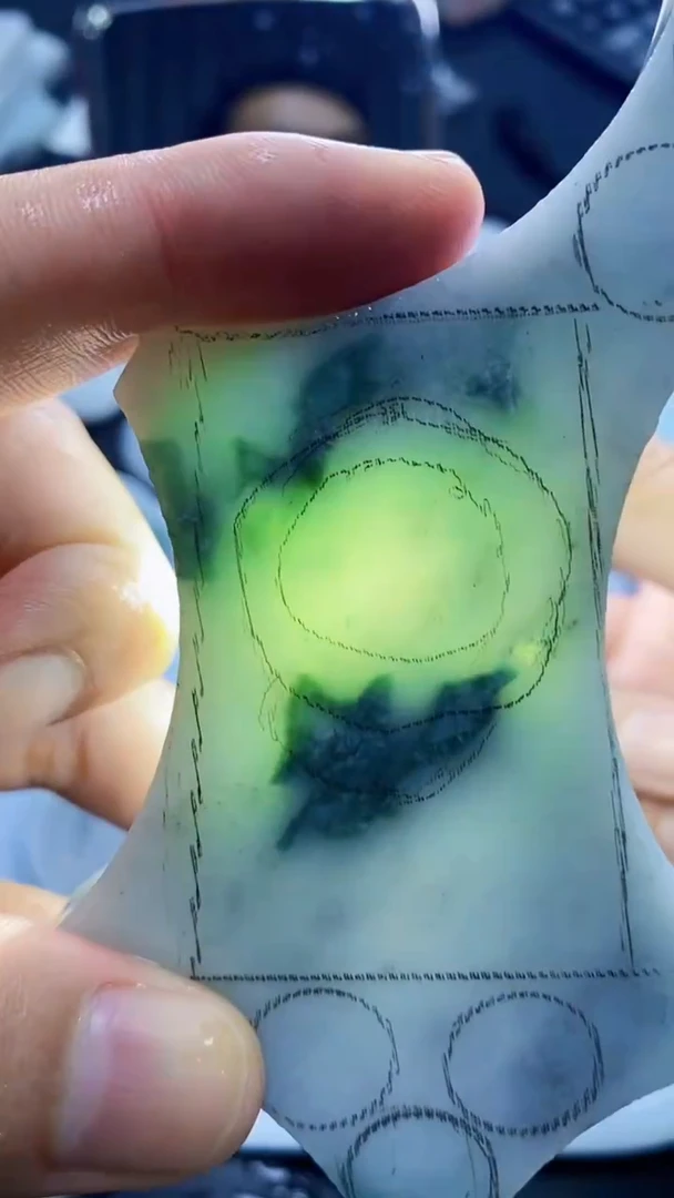 裸石翡翠天然缅甸A货【海】24