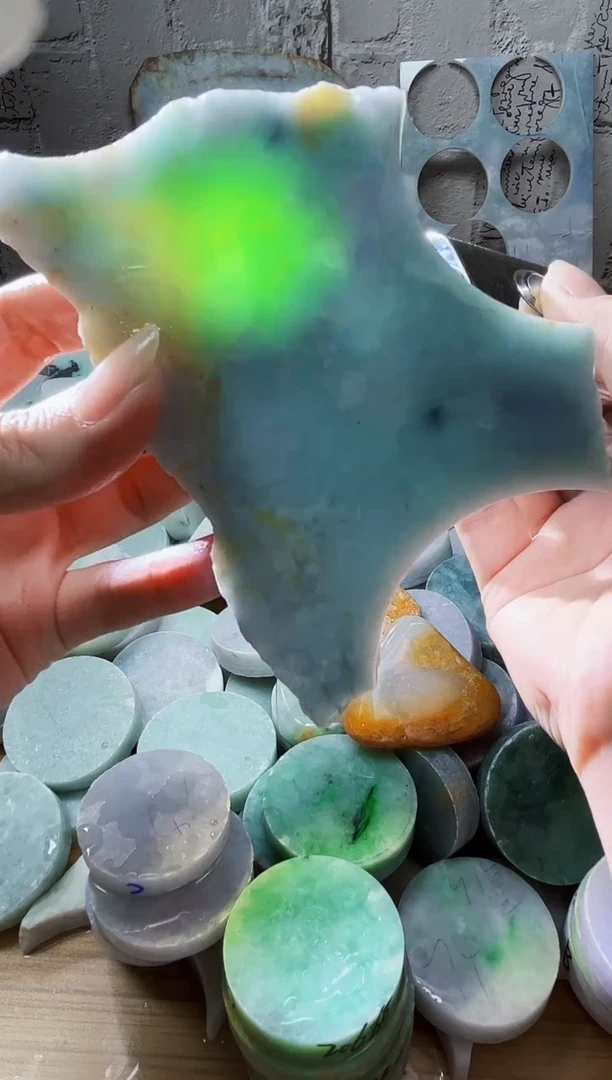 裸石翡翠天然翡翠A货391