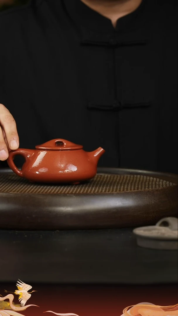 茶壶紫砂紫砂壶12 龙血砂 满瓢 250cc左右