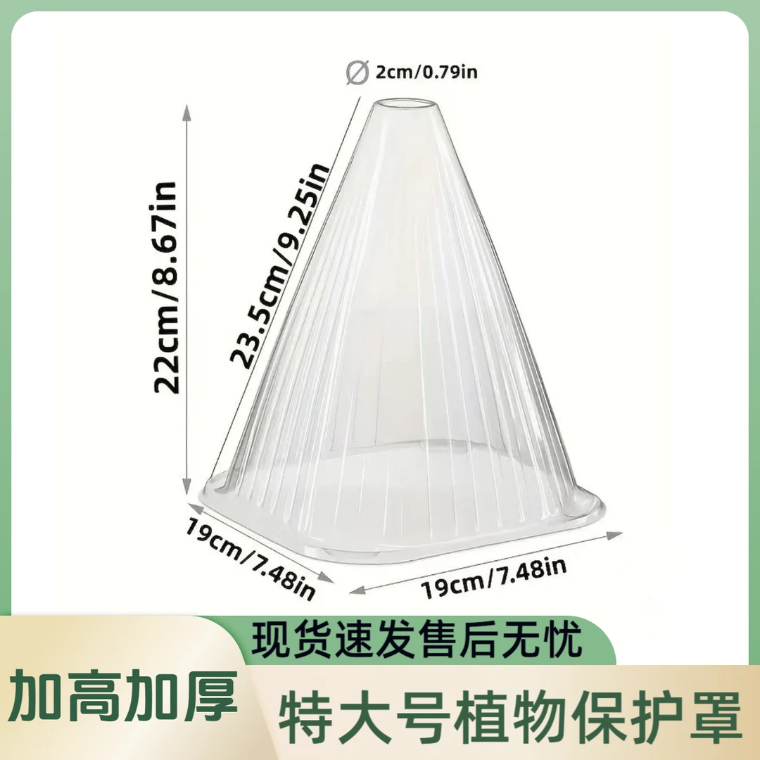特大号幼苗保护罩加高加厚大号秧苗保护罩防虫鸟类防冻育苗植物罩