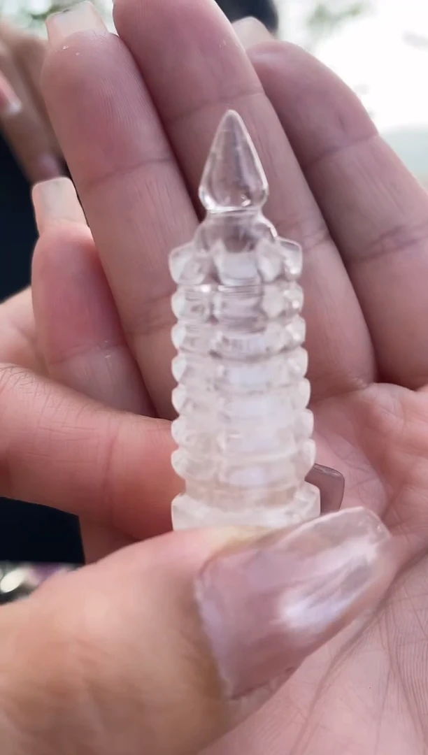 未镶嵌珠宝半成品水晶7层文昌塔