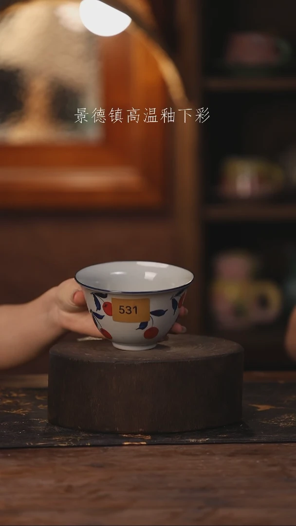 陶瓷景德镇高温釉下手绘陶瓷531