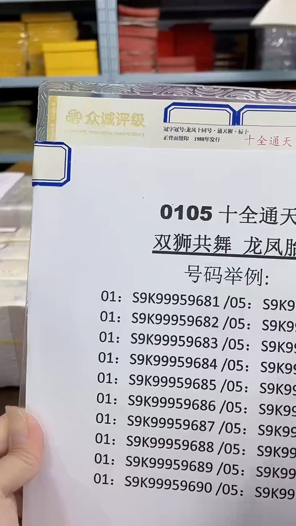M 十全通天·双狮共舞（通天狮子九01、05十同龙凤胎）标十对组