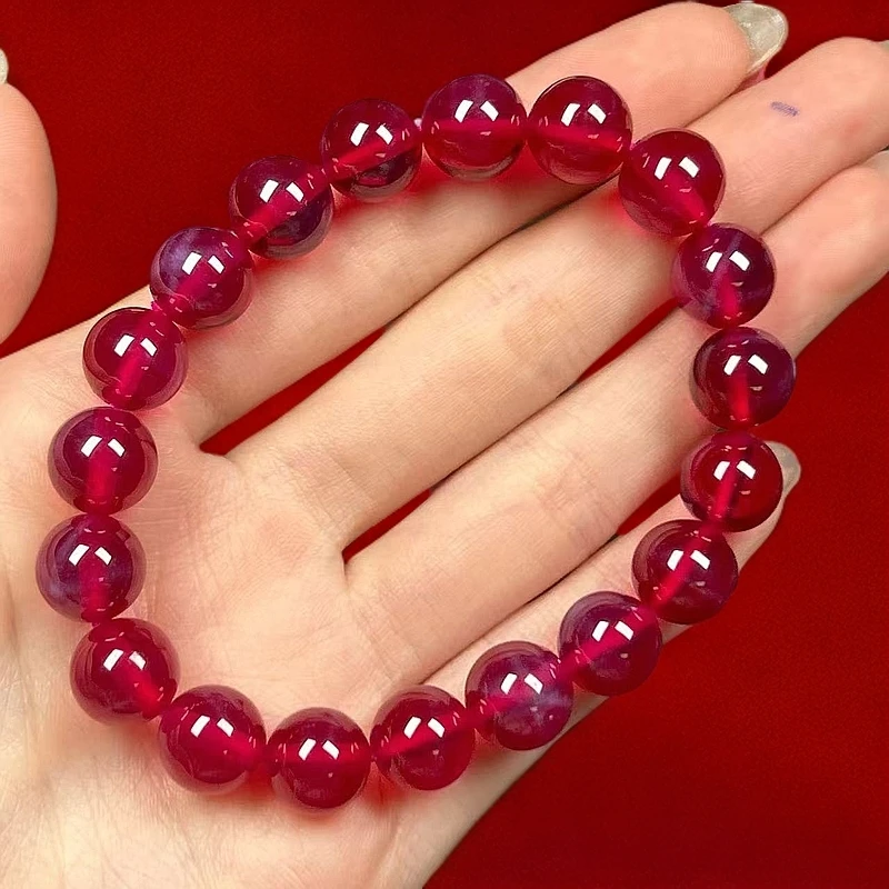 阿鲁沙-典藏轻奢培育星光红宝石-10mm手串326