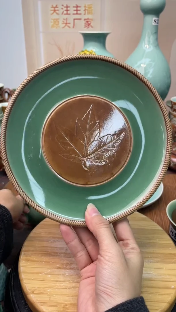 瓷纯手工 特价福利 微瑕 慧仙青瓷