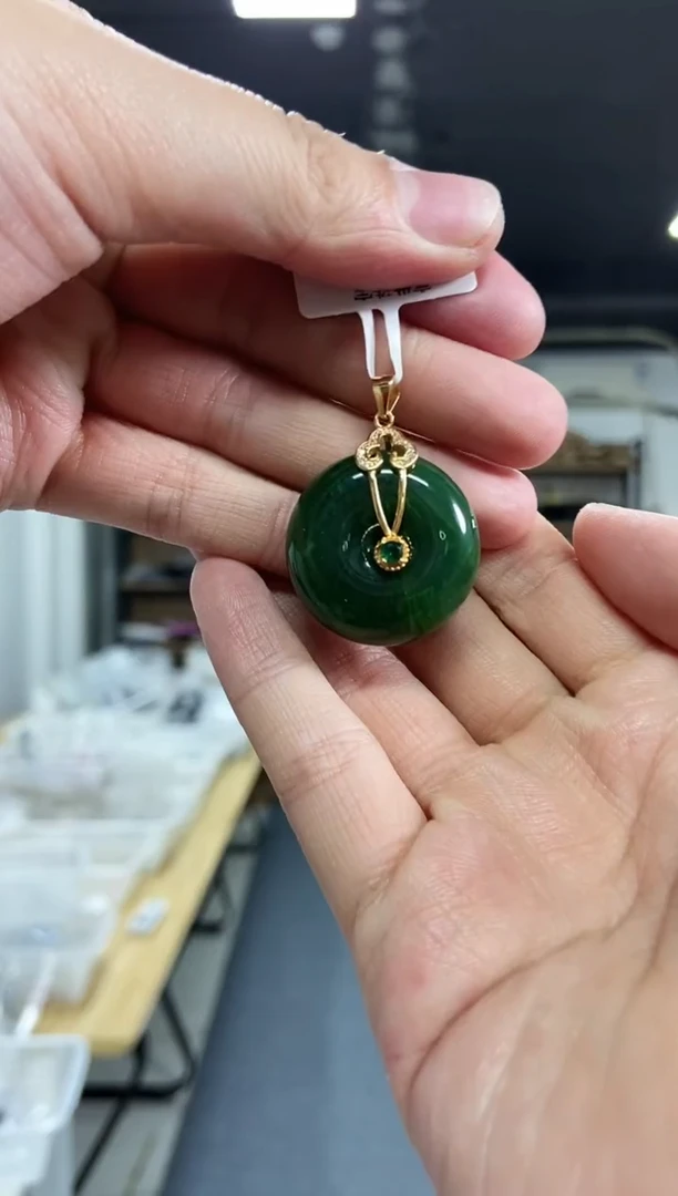 【闪购商品】和田玉吊坠银S925镶嵌多样性发其一颜色微差