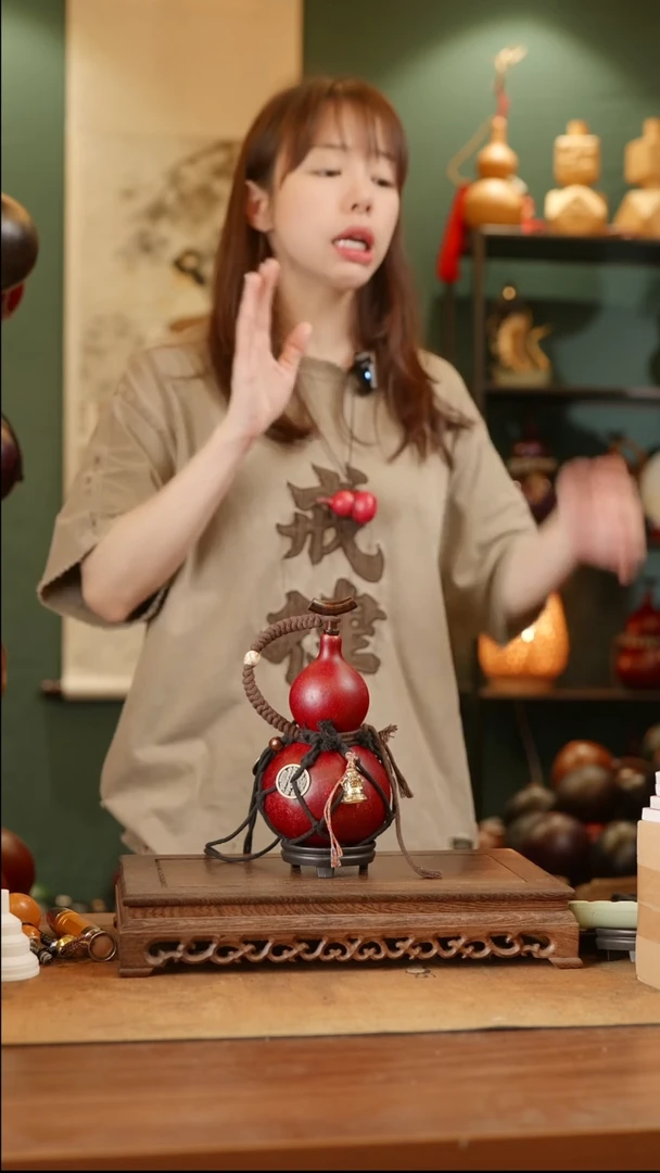 56号精品天然大漆工艺防渗内胆酒葫芦~