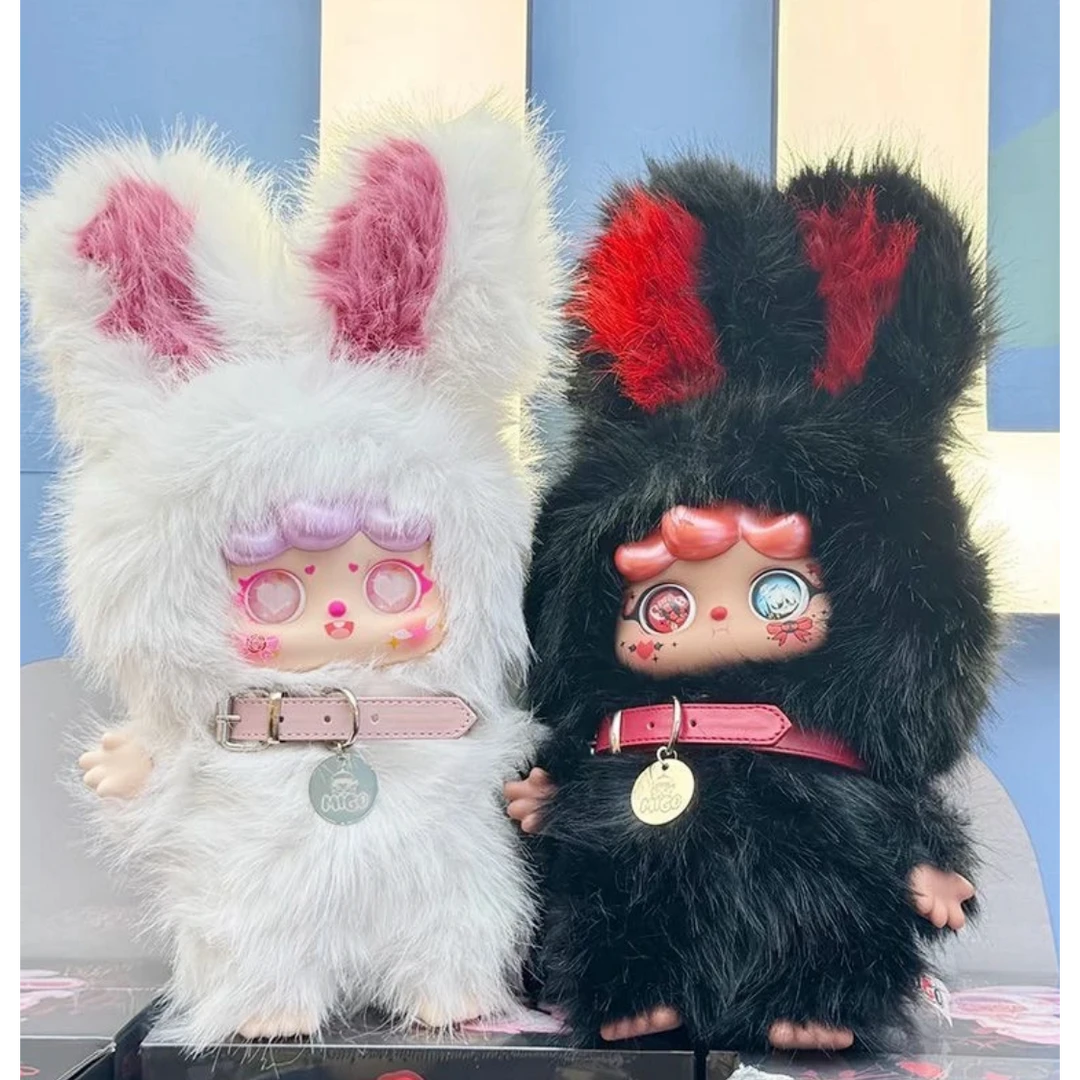 【小漂亮潮玩】一对migo400体黑白双生毛绒吊卡