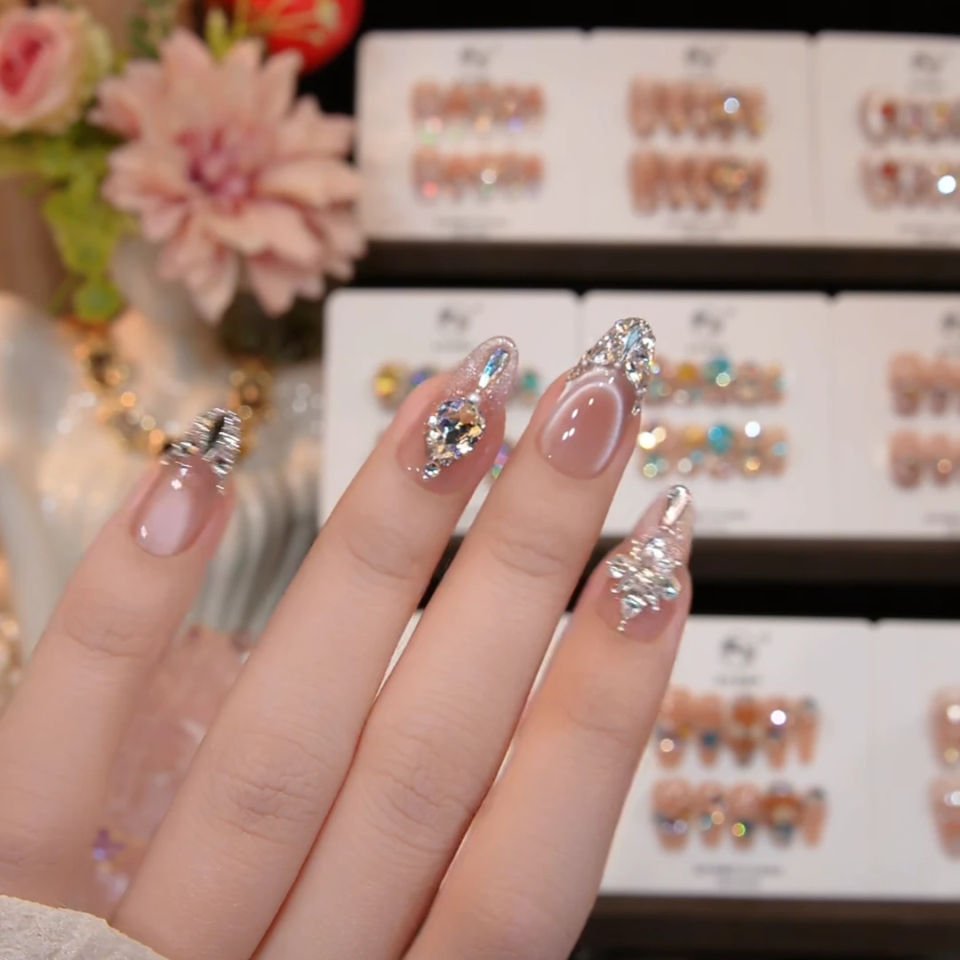 美杜莎-SAYE飒爷手工美甲-重复佩戴-掉钻包补-送工具包