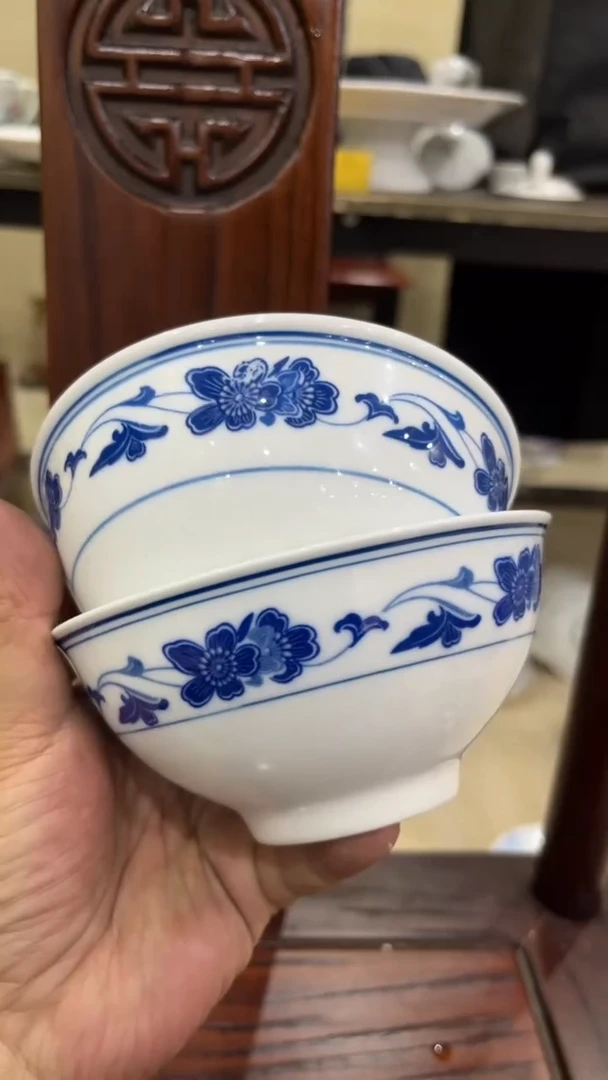 12尺码2个湖南醴陵釉下五彩陶瓷