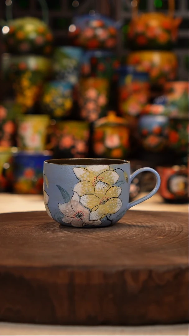 陶 油画釉下彩手绘