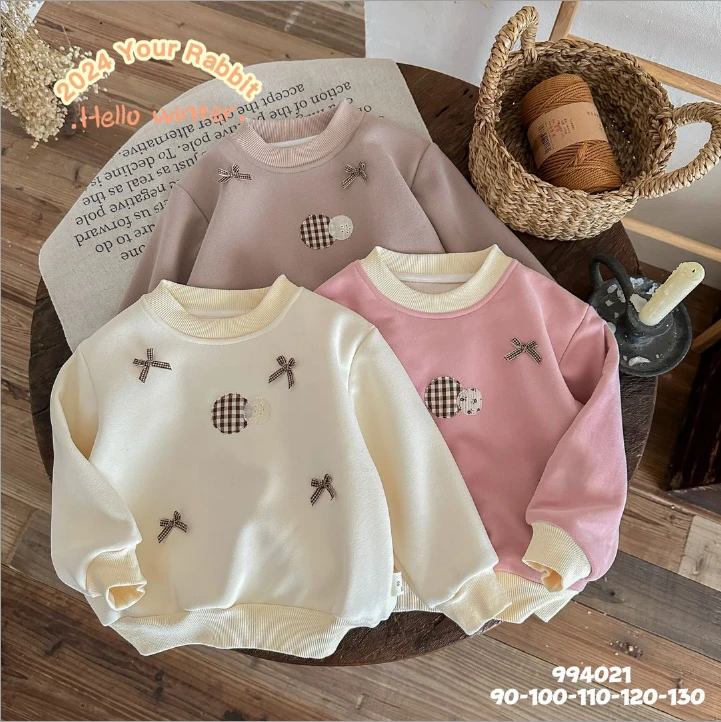 玥儿兔【蝴蝶结贴布994021】时尚卫衣