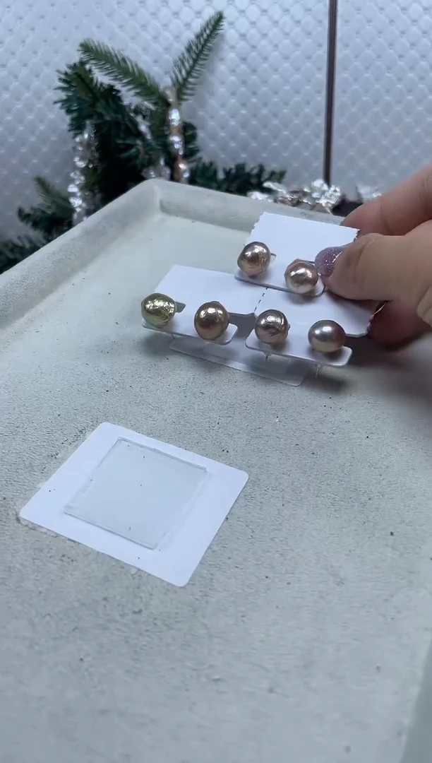 未镶嵌淡水珍珠耳饰【纯恬珍珠】（多样性发货发一）