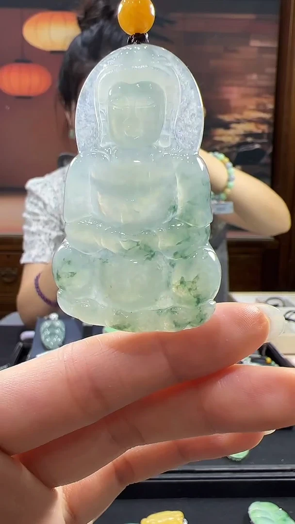 未镶嵌挂件翡翠观音