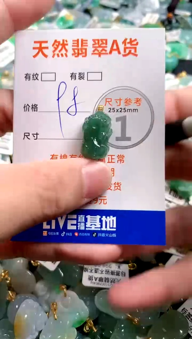 颈饰18K金镶嵌翡翠14007259