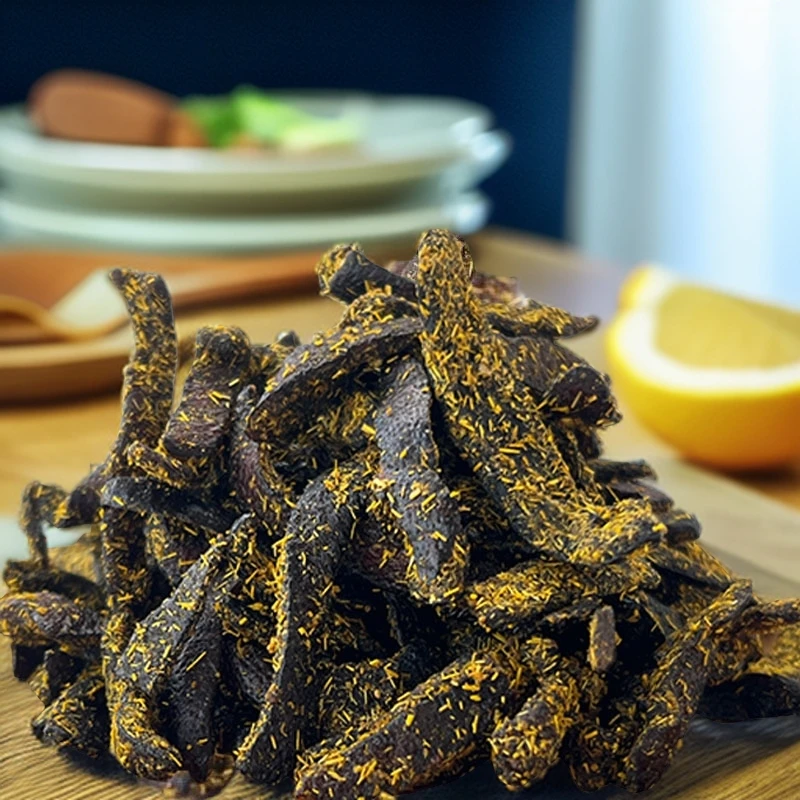 正宗特级【甘草佛手陈皮条】广东新会甘草老陈皮条蜜饯零食即食干嚼