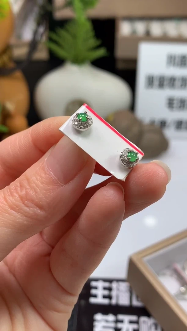 未镶嵌翡翠耳饰什*菡---120338