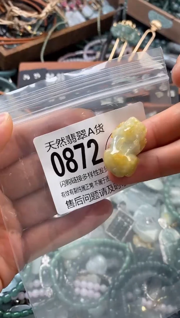 颈饰未镶嵌翡翠翡翠0872