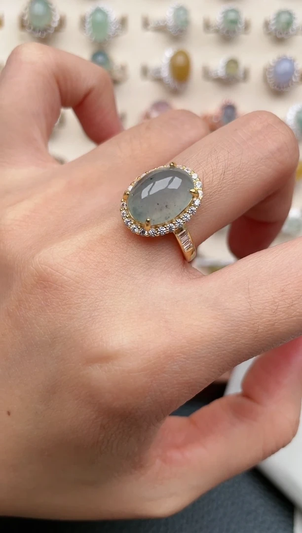 【闪购商品】翡翠戒指银S925镶嵌1111