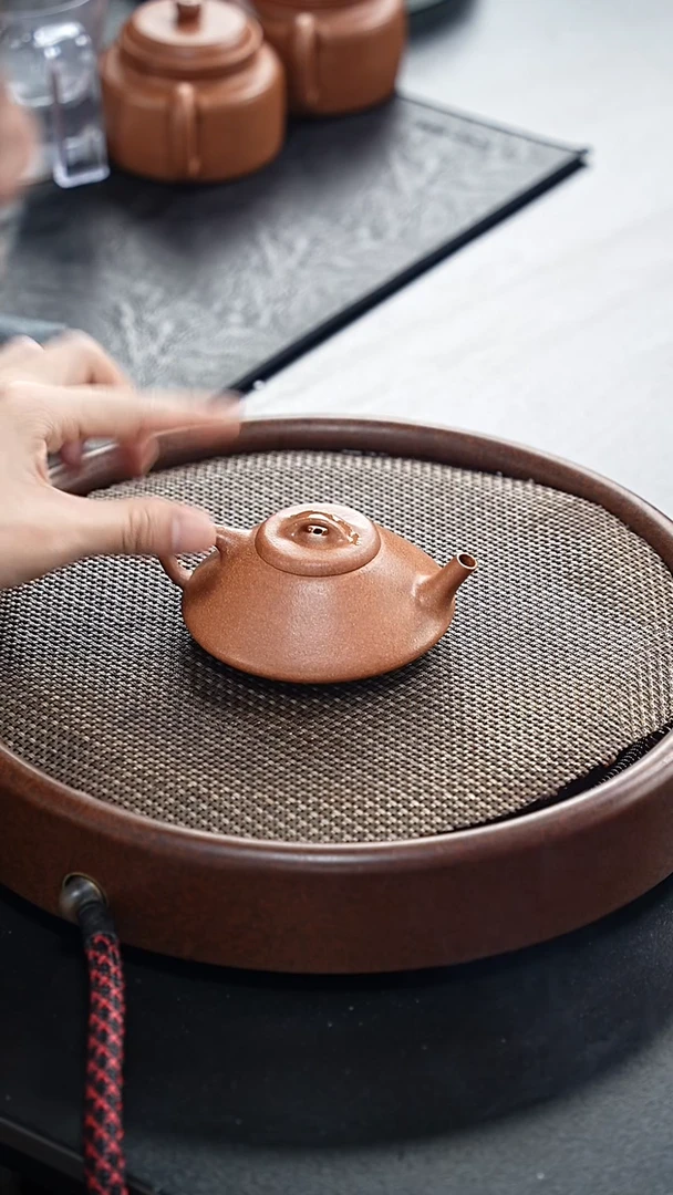 茶壶紫砂合瓢-黄降坡-全手工无添加-130cc