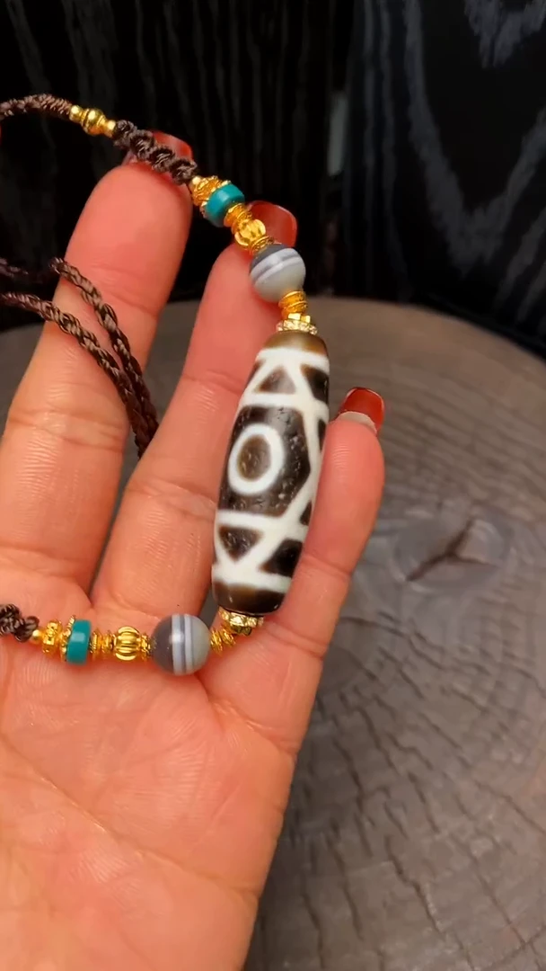 玛瑙/玉髓颈饰未镶嵌六芒星二Y