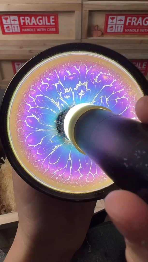 茶盏蓝色妖姬 建窑建盏主人杯