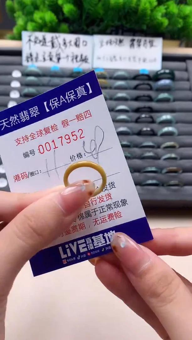 未镶嵌戒指翡翠天然  17952