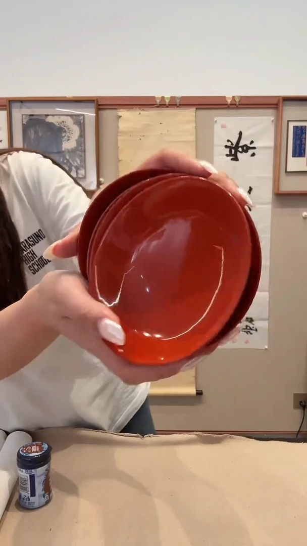 书法澍*樽J漆器作品一套