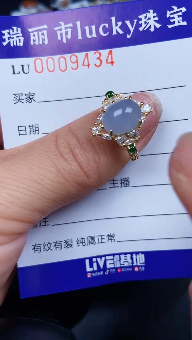 翡翠银S925镶嵌颈饰9434