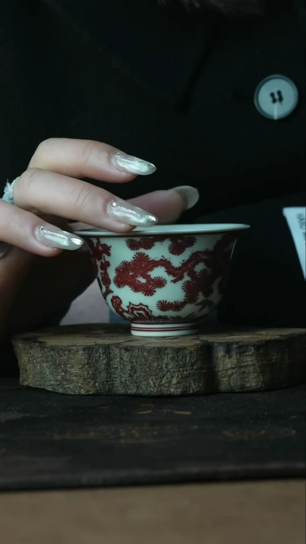 【闪购商品】杯景德镇正绎堂全釉里红