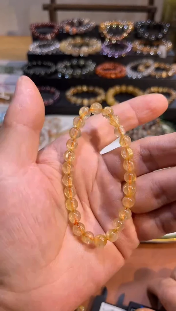 未镶嵌手串水晶SJ-897金发晶