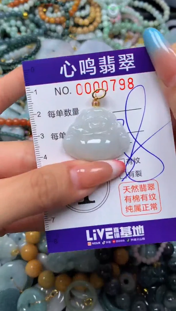 翡翠未镶嵌颈饰闪购00798