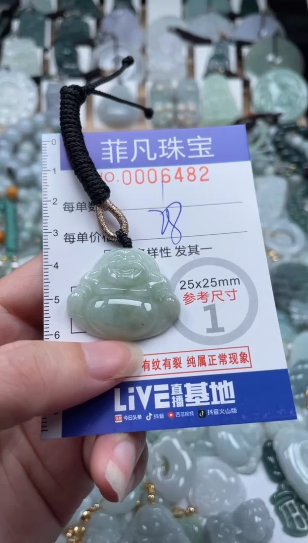 翡翠未镶嵌颈饰00..6482