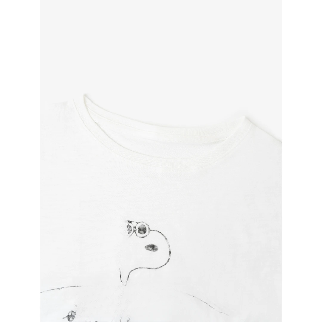 小狗比比纯棉柔软百搭合身短袖T恤SS41136-16