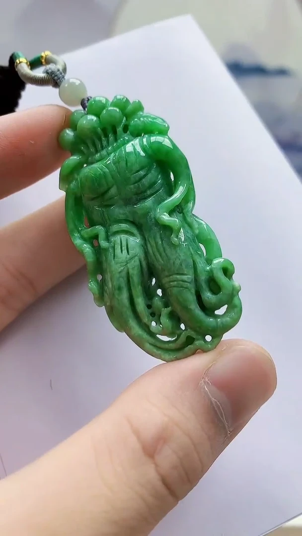 未镶嵌定制翡翠4868bb-毛货挂件14