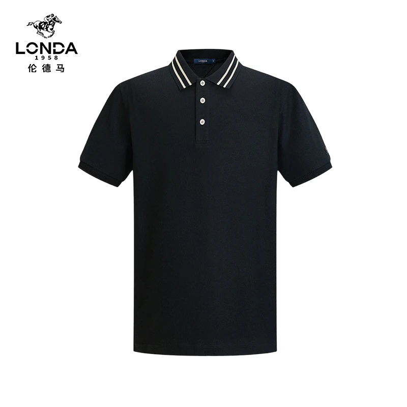 【LONDA伦德马】25春夏时尚透气短袖冰凉亲肤polo衫男款2019