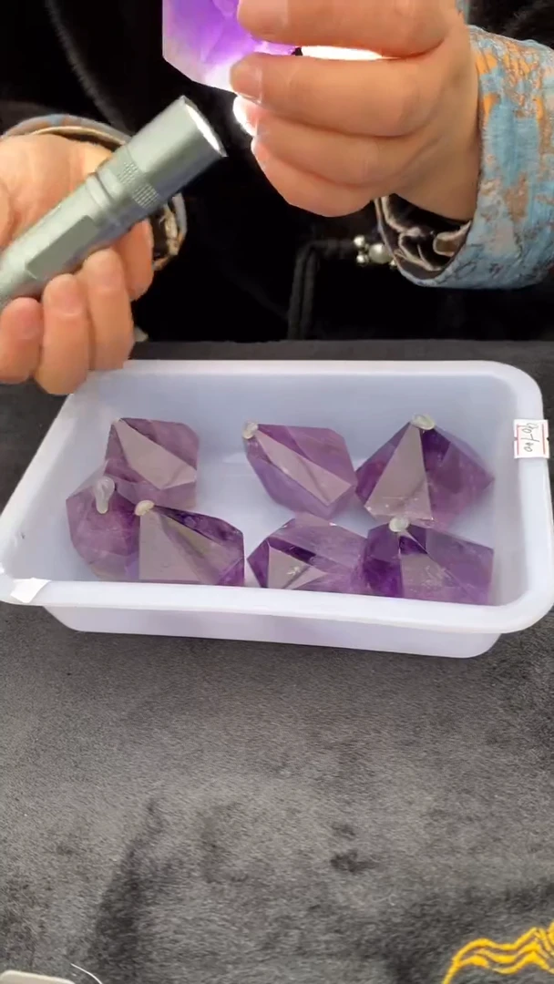 【闪购商品】紫晶柱子未镶嵌紫晶柱子D18多样性发其一90-100