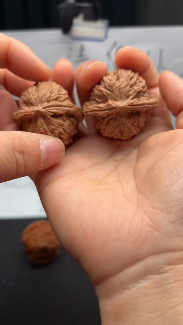 把件文玩核桃140白狮子