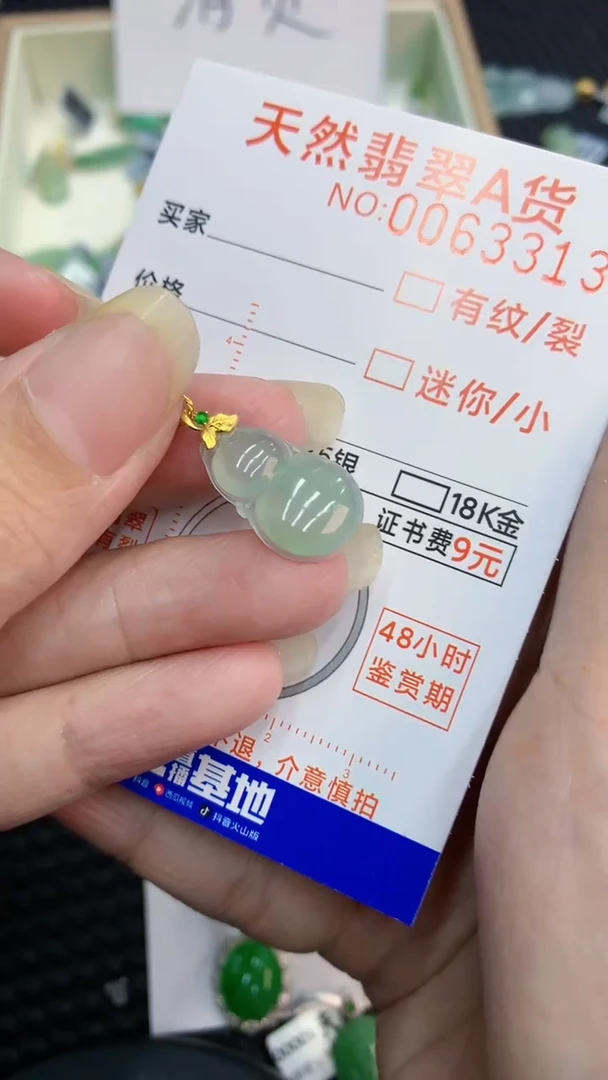 【闪购商品】翡翠颈饰18K金镶嵌            8