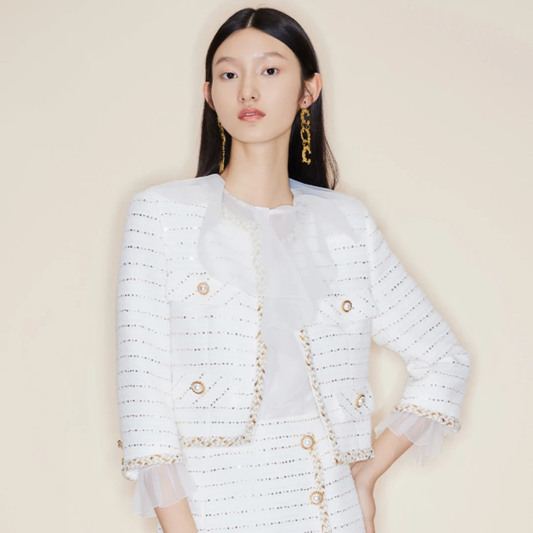 COCOON/可可尼精致小香风外套23203AN072044012