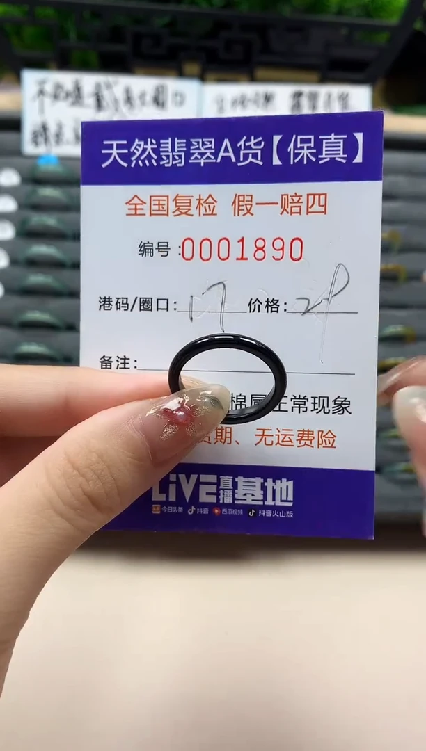 未镶嵌戒指翡翠天然  1890