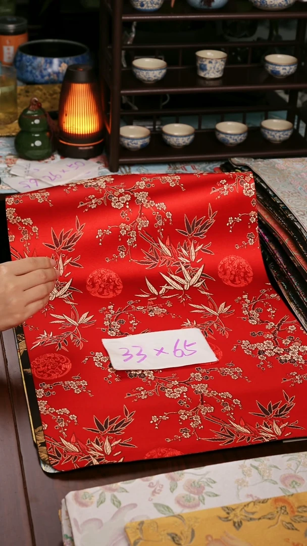 【花好月圆单面】中国风干泡织锦茶席33*65