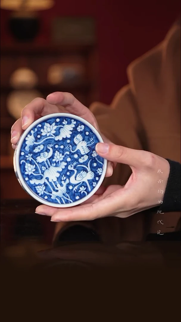 小古珍藏-一鹭莲升盖置