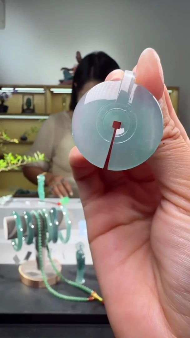 吊坠(不含链)未镶嵌翡翠平安扣