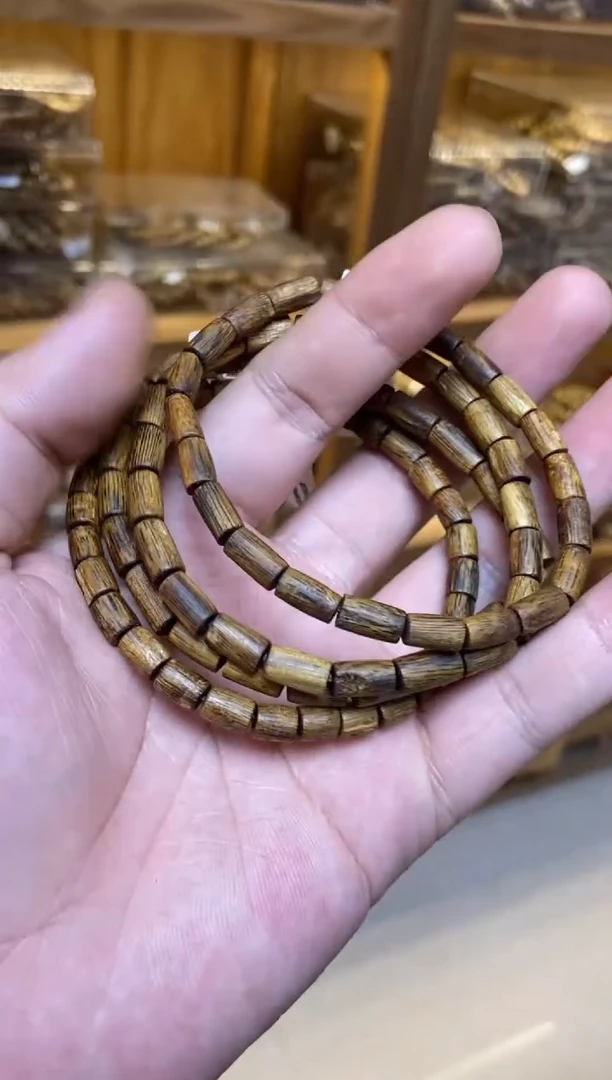 沉香手串海南红金猊随型单圈多样性发其一