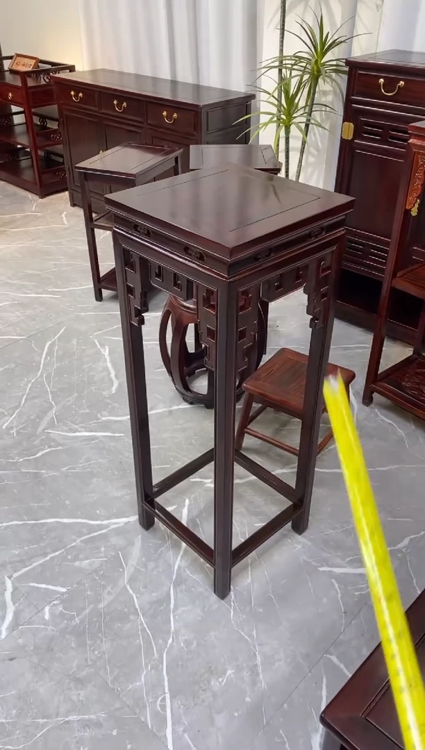 黑酸枝木类成套家具花架