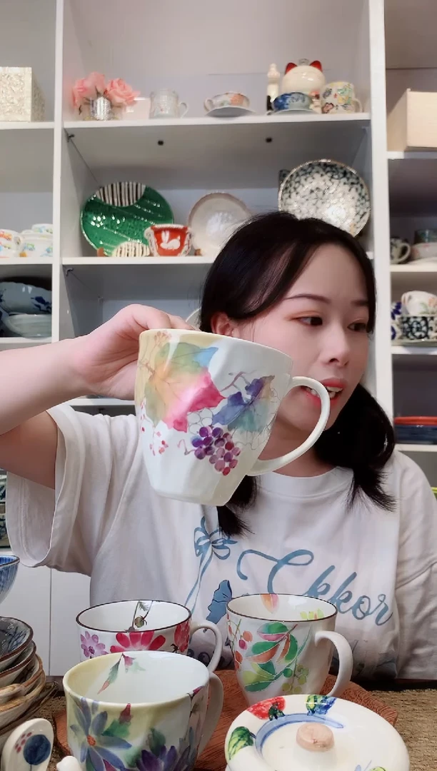 陶瓷【清仓】和蓝马克杯