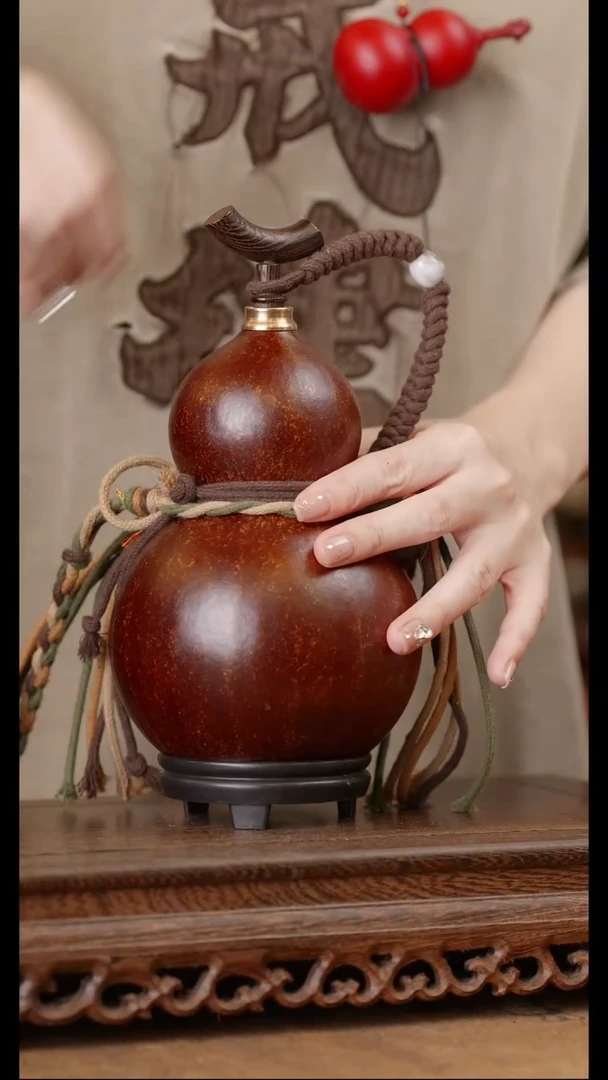 116号精品天然大漆酒葫芦一物一拍~
