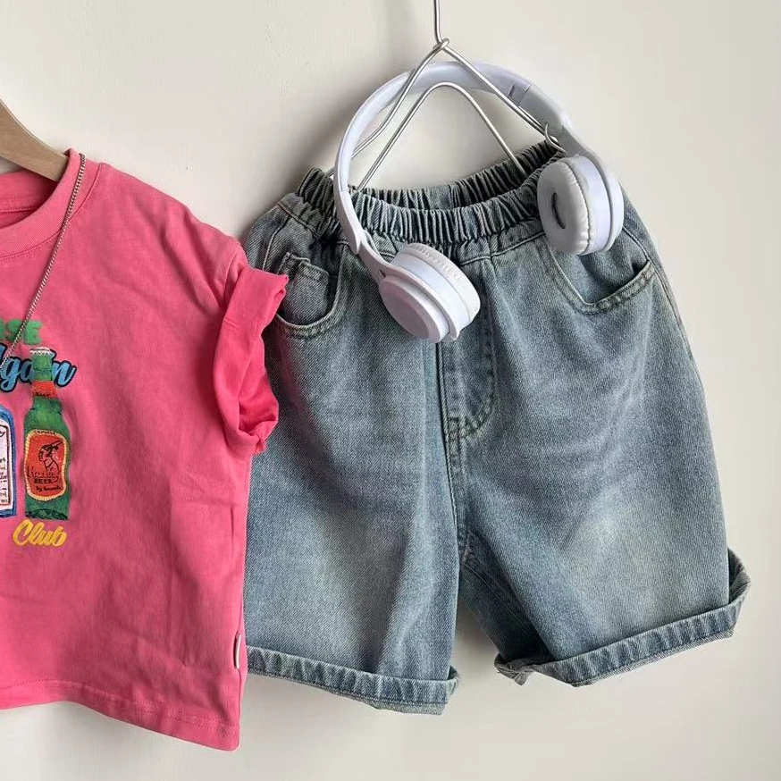 2025年夏季新款儿童休闲百搭宽松时尚洋气80310牛仔裤